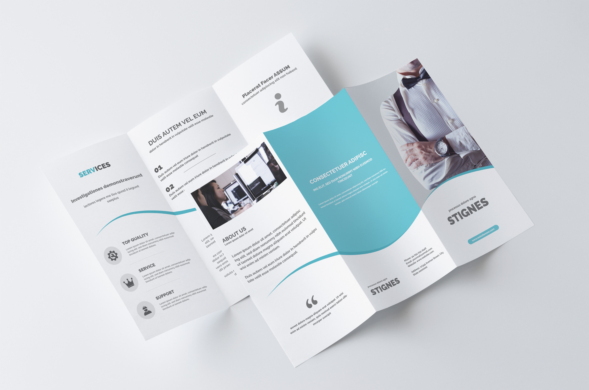 Business Trifold Brochure, a Brochure Template by Creative Shop