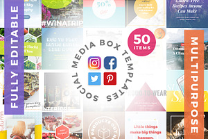 50 Social Media Box Templates