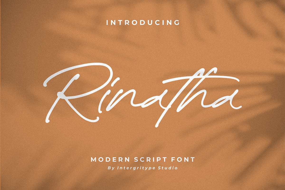 Rinatha, a Script Font by Integritype Studio (Photo 1 of 15)