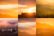 Orange Sunrise City blurred bg, a Texture Graphic by Punto Photo (Thumbnail 2 of 3)
