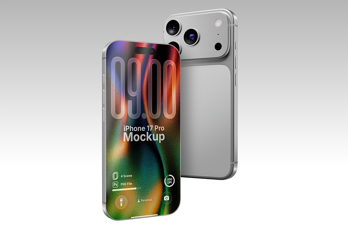 High Quality iPhone 17 Pro Mockup, an iPhone Mockup by Nathatype (Photo 2 of 9)