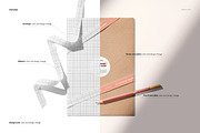 Shipping Envelope & Ribbons Mockup, a Merchandise Mockup by creatsy5 (Thumbnail 3 of 6)