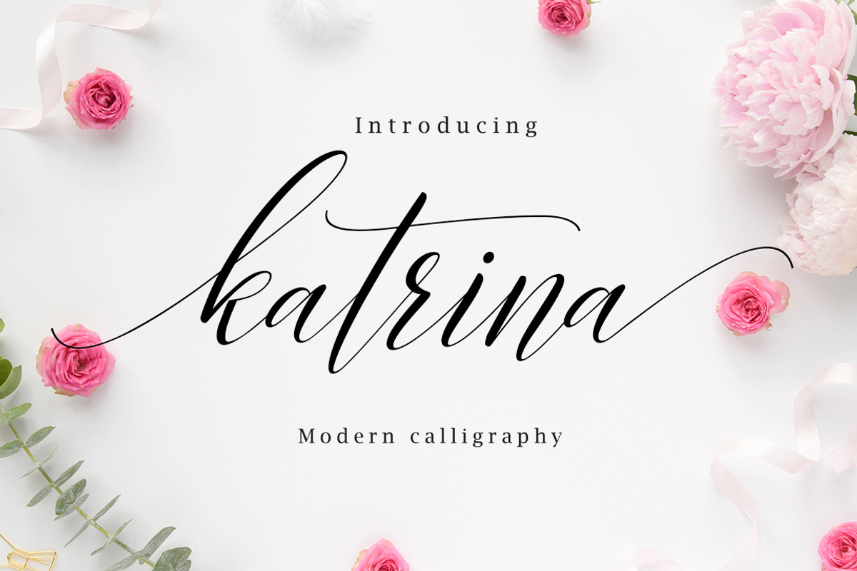 Katrina, a Script Font by Amarlettering (Photo 1 of 5)