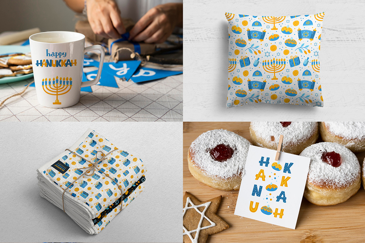 Hanukkah Jewish holiday design, an Object Graphic by DariSmartArt (Photo 4 of 8)