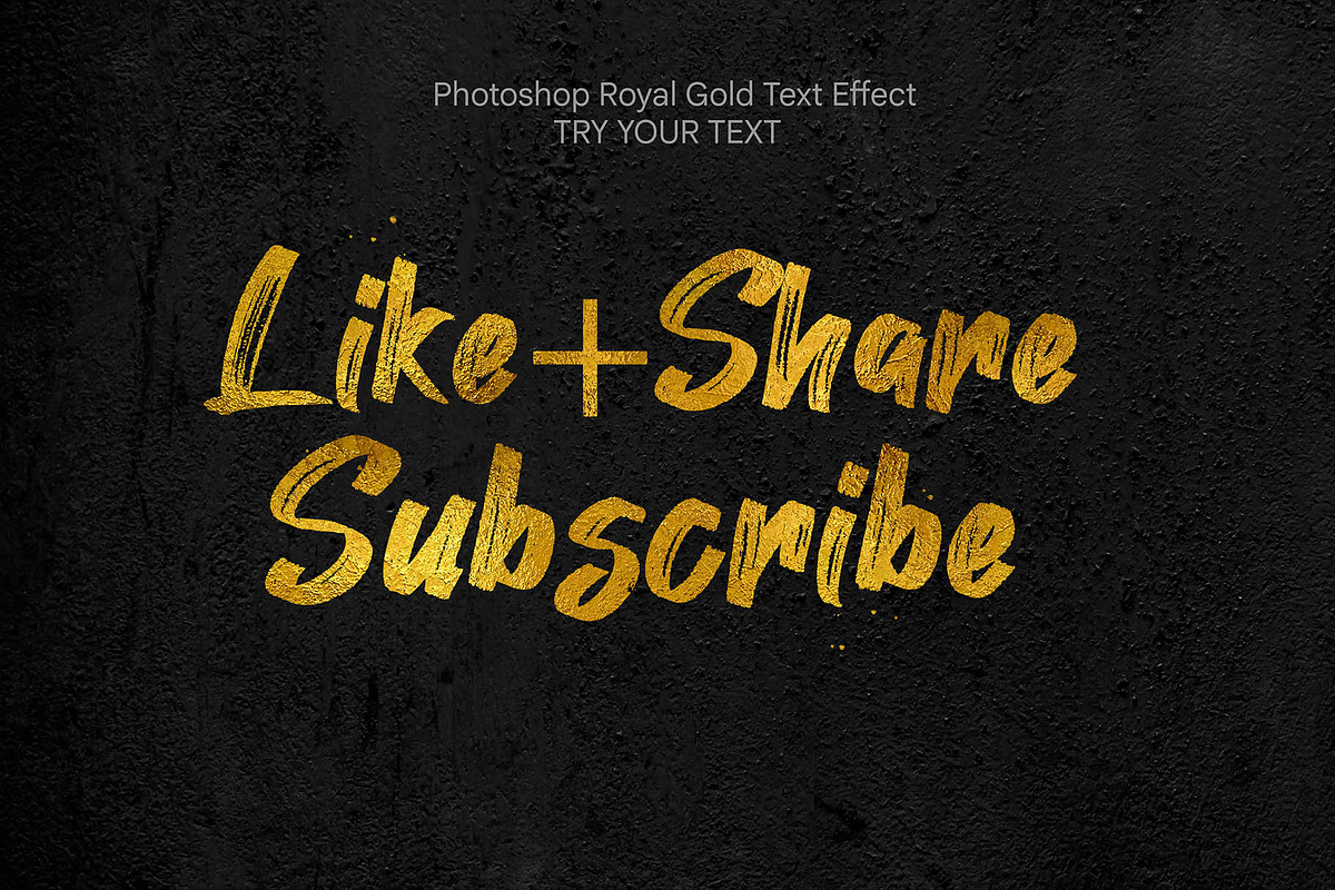 Gold Foil Photoshop Text Effect, a Layer Style Add-On by MRI STUDIO (Photo 15 of 29)
