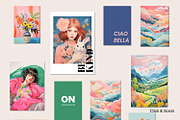 Vibrant Maximalist Wall Art Gallery, a Background Graphic by Essentially Nomadic (Thumbnail 5 of 9)