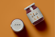Two Jam Jars Packaging Mockup, a Packaging Mockup by Hubzway (Thumbnail 2 of 2)
