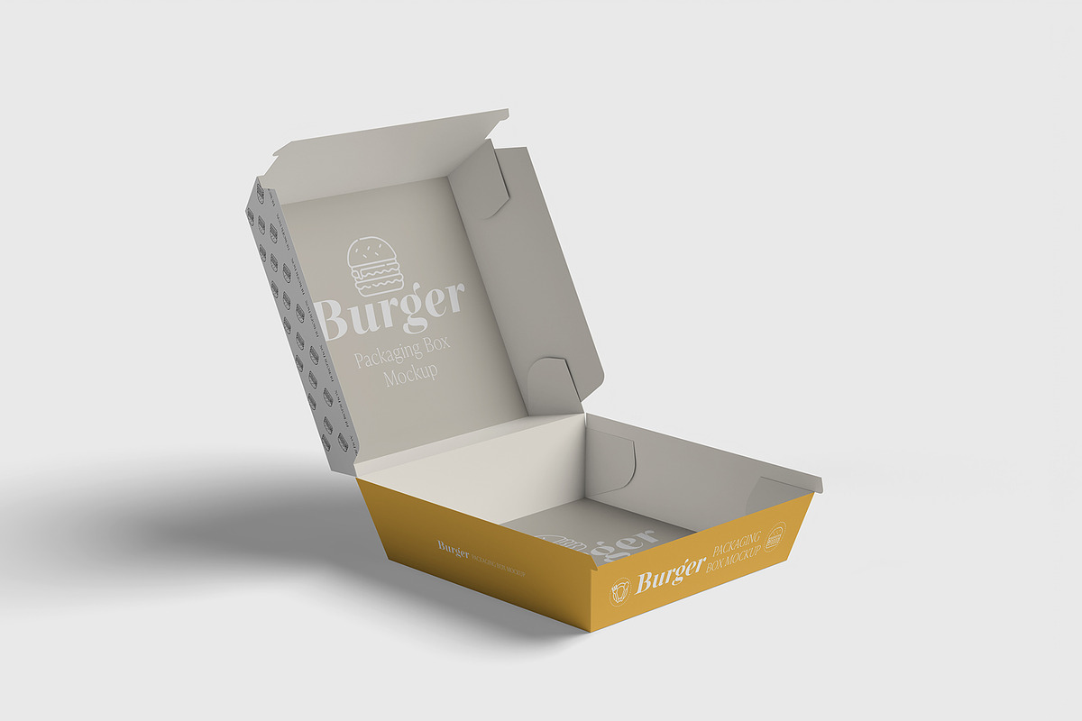Burger Packaging Mockup, a Packaging Mockup by Graphicbars (Photo 6 of 10)