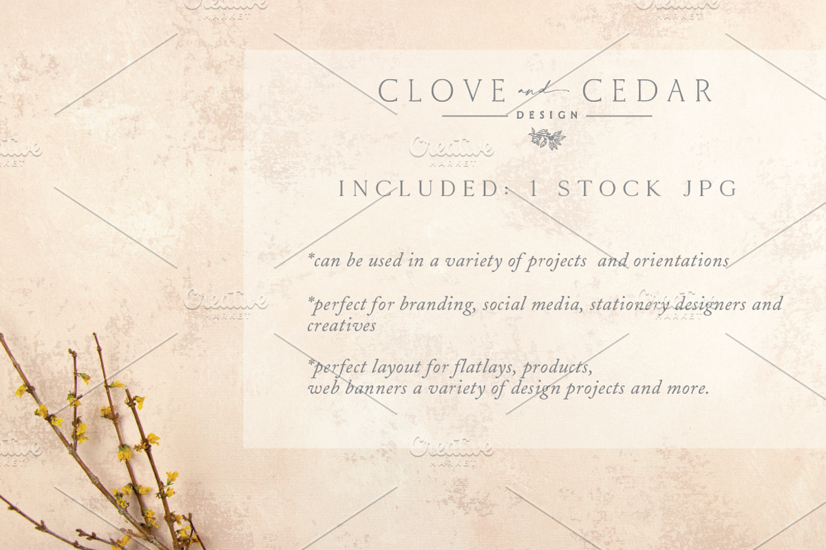Pink and Yellow Floral Background, a Photo by Clove and Cedar Design (Photo 2 of 2)