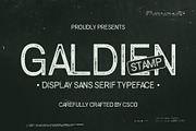 Galdien Stamp, a Sans Serif Font by Craft Supply Co. (Thumbnail 1 of 8)