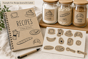 Kraft Paper Scrapbook Doodle Clipart, a Decorative Illustration by Anna Studio (Thumbnail 4 of 12)