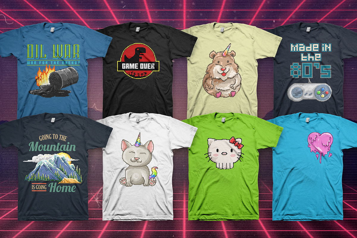 Back To Retro 100 T-Shirt Designs, an Illustration by TSV Art Collective (Photo 12 of 14)