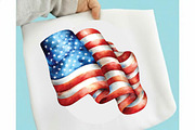 Watercolor 4th of July Clipart Bundl, an Illustration by SVGArt (Thumbnail 3 of 9)
