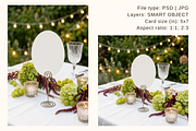 5x7 Oval Table Number Card Mockup, an Advertising Mockup by Serenefeeling (Thumbnail 5 of 8)