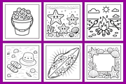 Summer Days Delight Coloring Book, a Seasonal Illustration by Coco Bloom (Thumbnail 3 of 5)