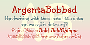 ArgentaBobbed, a Handwritten Font by Ingrimayne Type (Thumbnail 2 of 9)