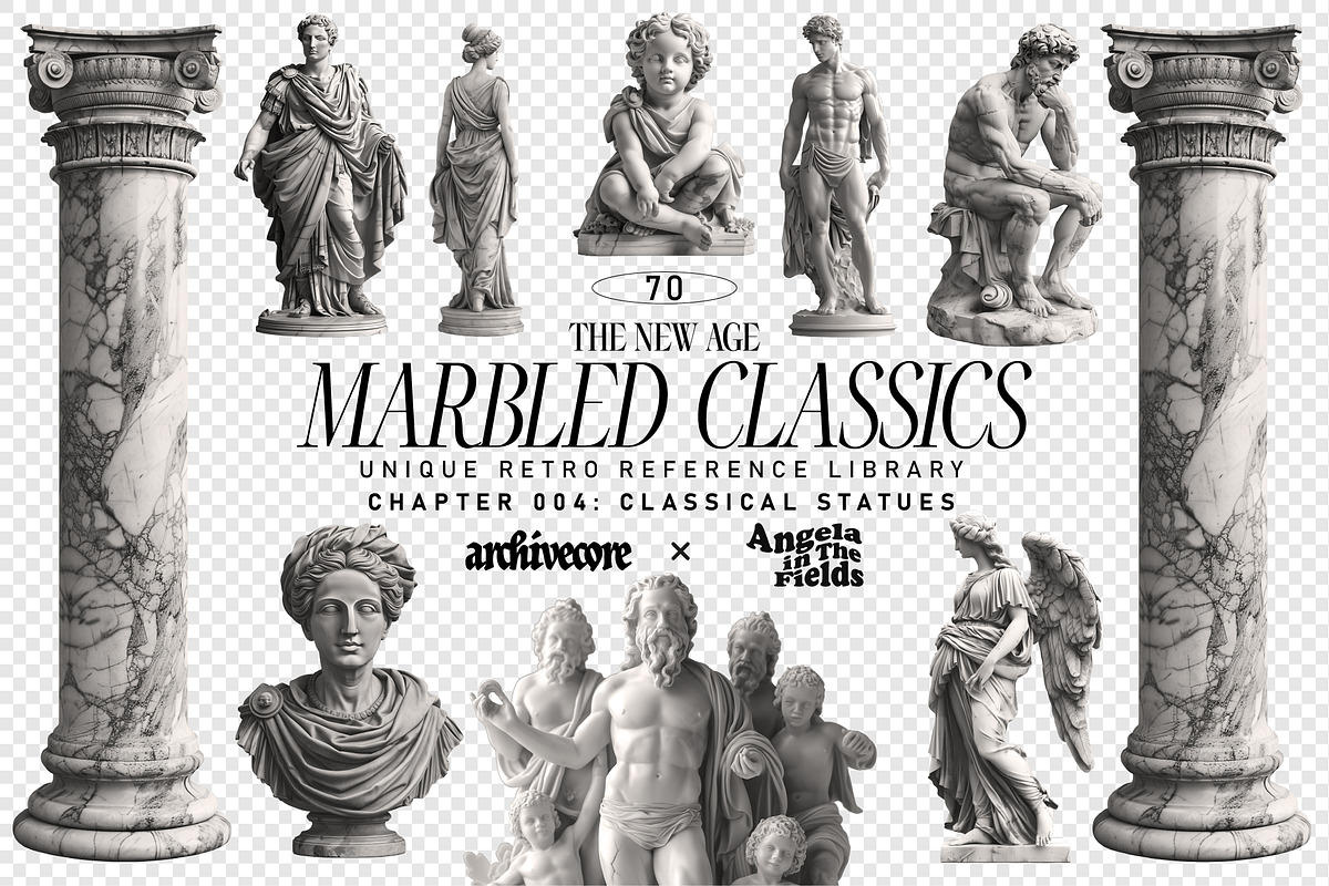 MARBLED CLASSICS Vintage Graphics, an Object Graphic by angelainthefields (Photo 1 of 13)