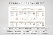 Digital Wedding Spreadsheet, a Templates & Theme by BRANDcontent (Thumbnail 2 of 8)