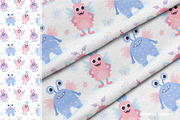 Cute Monsters, a Texture Illustration by LartGraphics (Thumbnail 6 of 13)