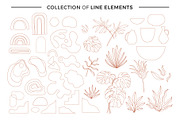 MODERN abstract shapes and plants, a Decorative Illustration by EkaterinaKiriy (Thumbnail 4 of 12)