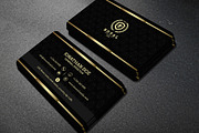 Gold and Black business card #40, a Business Card Template by GraphicsEgg (Thumbnail 1 of 3)
