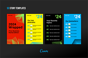2024 Wrapped Story Templates (Canva), a Social Media Template by Anchor ‹A› Digital Design (Thumbnail 3 of 6)