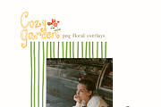 Fall Floral Backgrounds & Overlays, a Decorative Illustration by whiteheartdesign (Thumbnail 13 of 19)