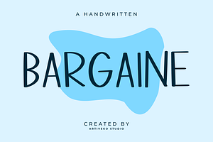 Bargaine Handwritten Font