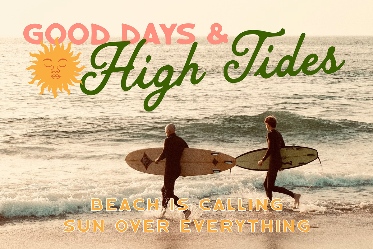 Tropical Splash Vintage Duo, a Script Font by Tyasify (Photo 4 of 15)