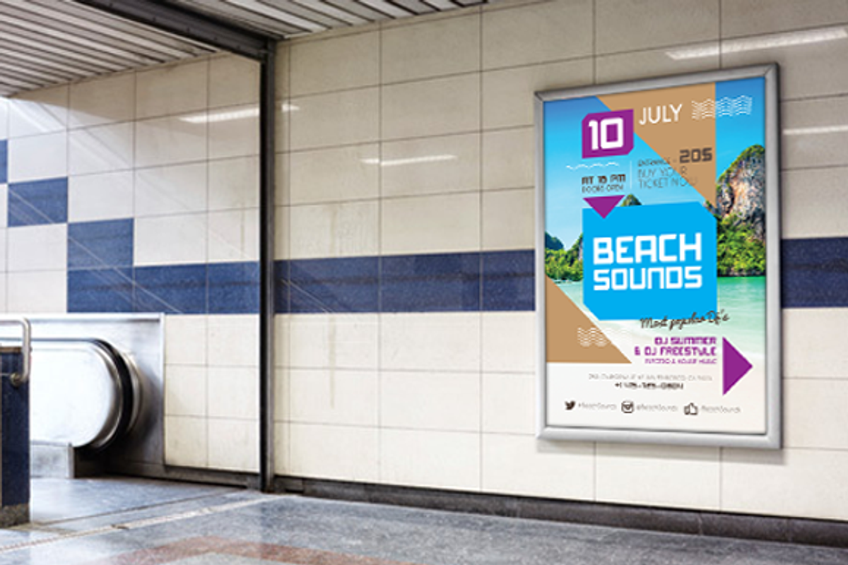 Beach Sounds Poster Template, a Flyer Template by Danil Polshin (Photo 8 of 9)