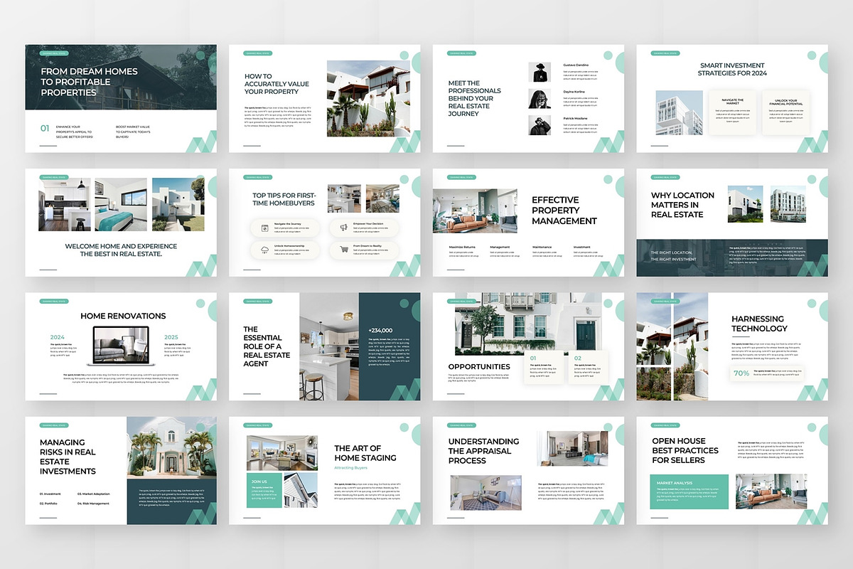 Minimalist Real Estate - Powerpoint, a Presentation Template by AQR Studio (Photo 3 of 3)