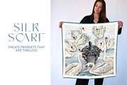 Silk Scarf Dark Elegance, a Wallpaper Graphic by Natalia0307 (Thumbnail 4 of 7)