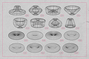 3D Wireframe Shapes | set 3, an Object Graphic by MaximGertsen (Thumbnail 2 of 7)