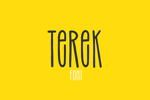 Terek font, a Script Font by Visio studio