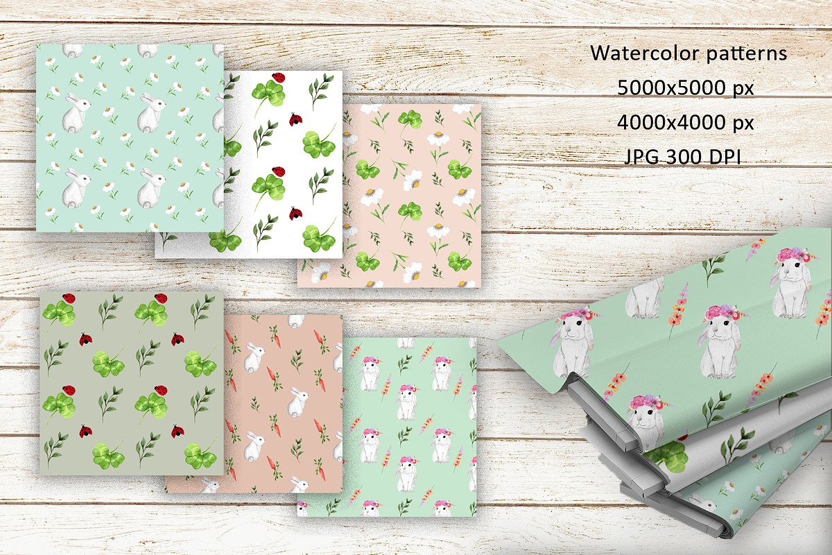 Digital paper pack. Patterns., a Decorative Illustration by TetianaArt (Photo 2 of 4)