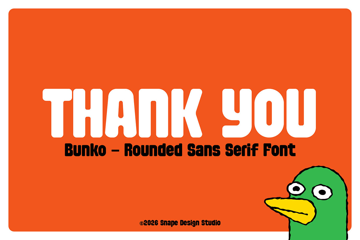Bunko - Rounded Sans Serif Font, a Sans Serif Font by Snape Design Studio (Photo 12 of 12)