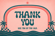 Pink Beach - Groovy Display Font, a Sans Serif Font by Gumrega Studio (Thumbnail 8 of 8)