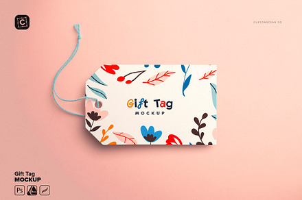 Gift Tag Mockup, a Product Mockup by Custom Scene