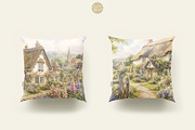 English Cottage Garden in Watercolor, a Decorative Illustration by Euonia Meraki (Thumbnail 17 of 20)