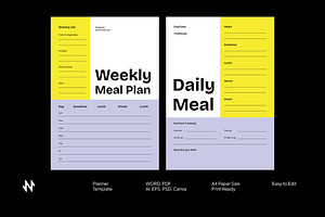 Daily Weekly Meal Planner