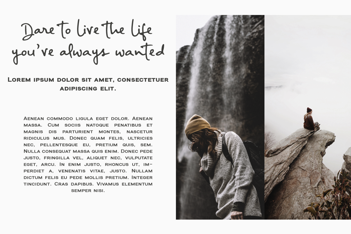 Big River sans and script font duo preview 4