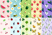 10 Seamless Summer Patterns, a Pattern Graphic by Soulprint Mercury (Thumbnail 7 of 7)