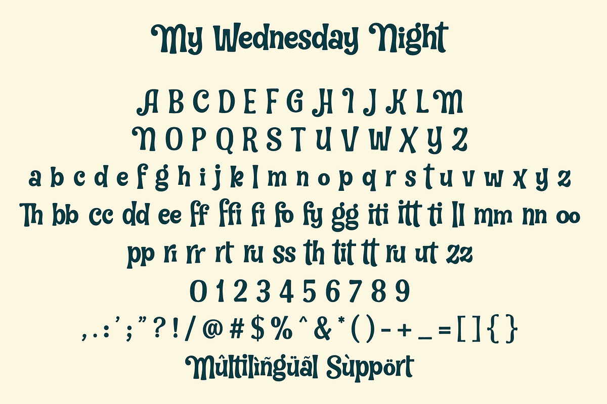 My Wednesday Night, a Handwritten Font by Orenari (Photo 9 of 10)