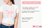 Pink Coquette Ribbon Clipart, an Object Illustration by ponponartwork (Thumbnail 5 of 6)