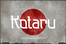 Kotaru japanese style font