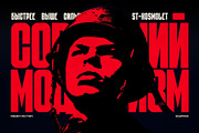 ST-KOSMOLET retro sci-fi font, a Blackletter Font by Shimanov Types (Thumbnail 5 of 8)