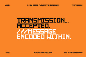 Monofuture Typeface