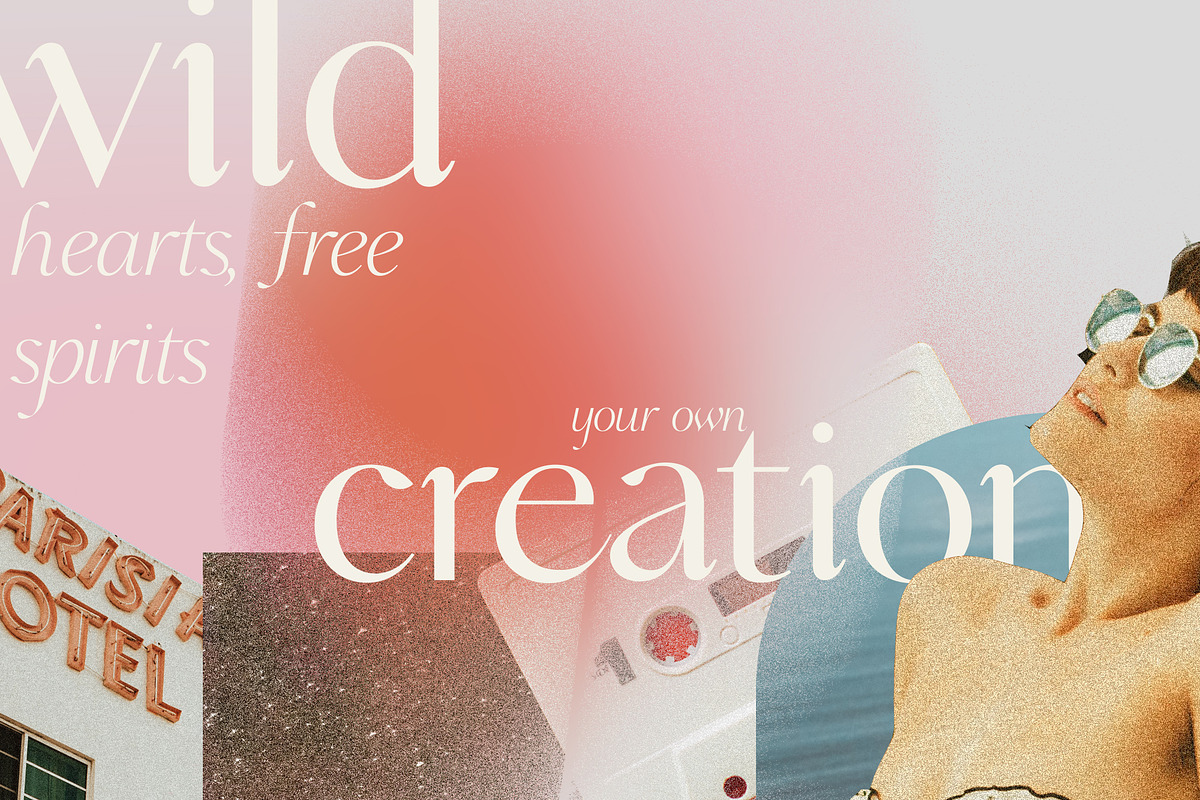 Gradient Texture & Collage Bundle