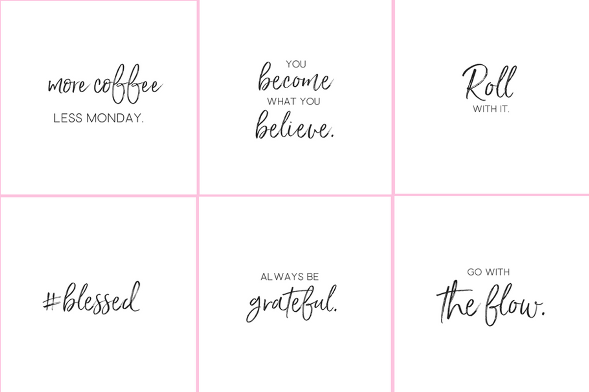 50 Image Boss Babe Quotes Pack, a Social Media Template by blackdahliapress (Photo 3 of 5)