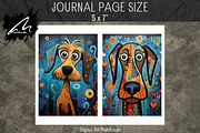 Whimsical Colorful Dog Papers, an Animal Illustration by Digital Art Mahdiseño (Thumbnail 6 of 9)